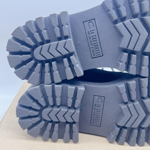 La Canadienne Nila Black Suede Waterproof Platform Lace Combat Ankle Boots US 9 - Picture 12 of 14